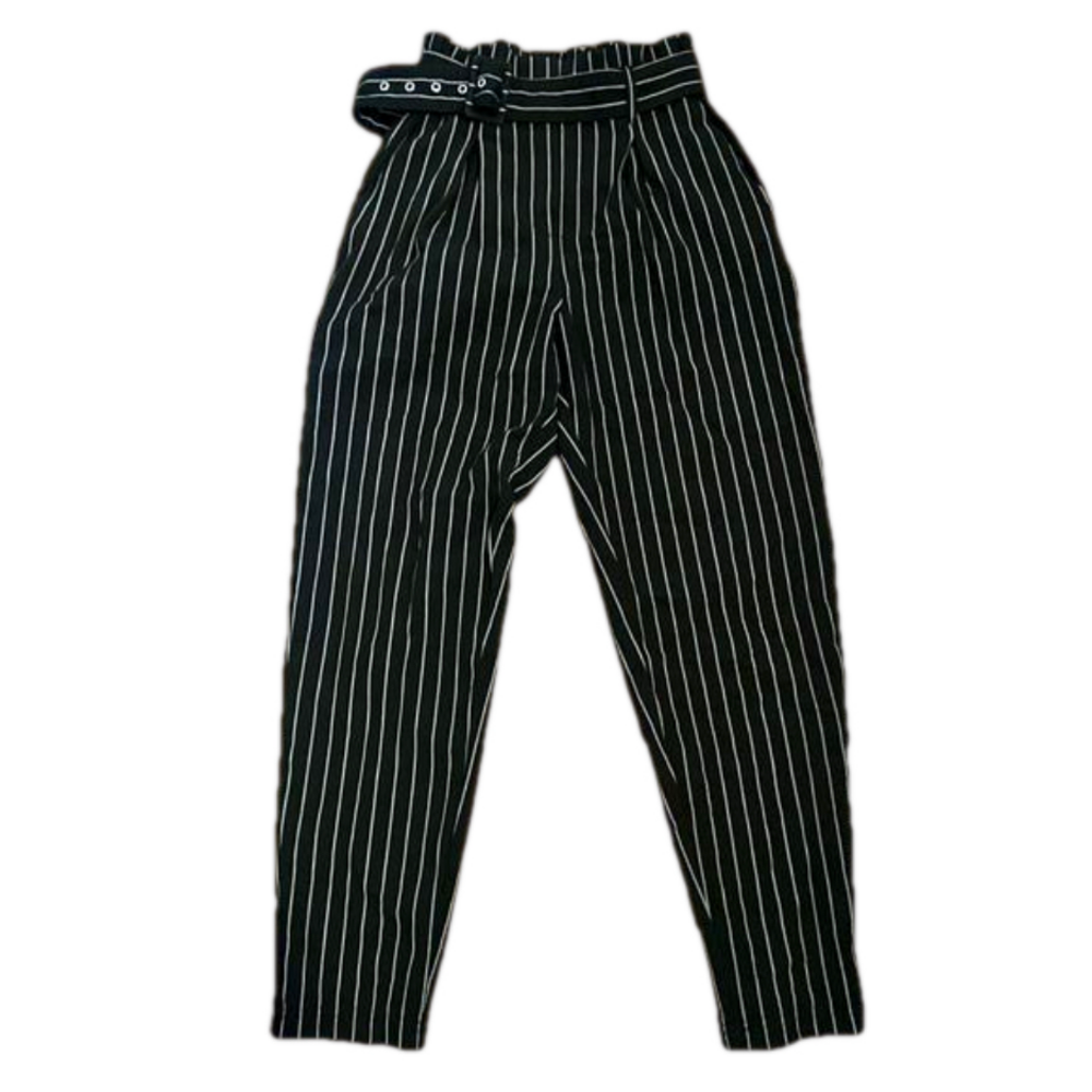 Tally  Weijl Women’s Striped Tie Waist Pants Size 34